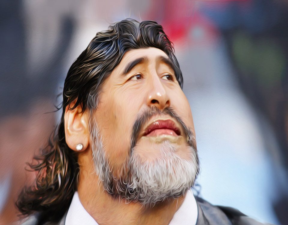 CAPE TOWN, SOUTH AFRICA - JULY 03:  Diego Maradona head coach of Argentina looks on prior to the 2010 FIFA World Cup South Africa Quarter Final match between Argentina and Germany at Green Point Stadium on July 3, 2010 in Cape Town, South Africa.  (Photo by Cameron Spencer/Getty Images) *** Local Caption *** Diego Maradona