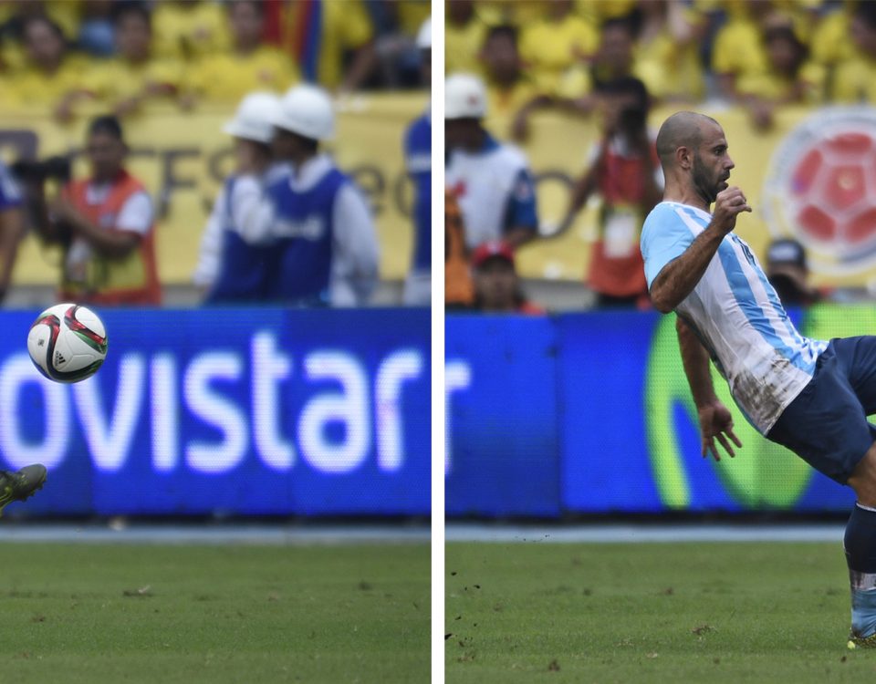 14-11-15 BARRANQUILLA COLOMBIA: ELIMINATORIAS  RUSIA 2018. FECHA 4.
COLOMBIA VS ARGENTINA.
FOTO: GUSTAVO GARELLO - FTP CLARIN -